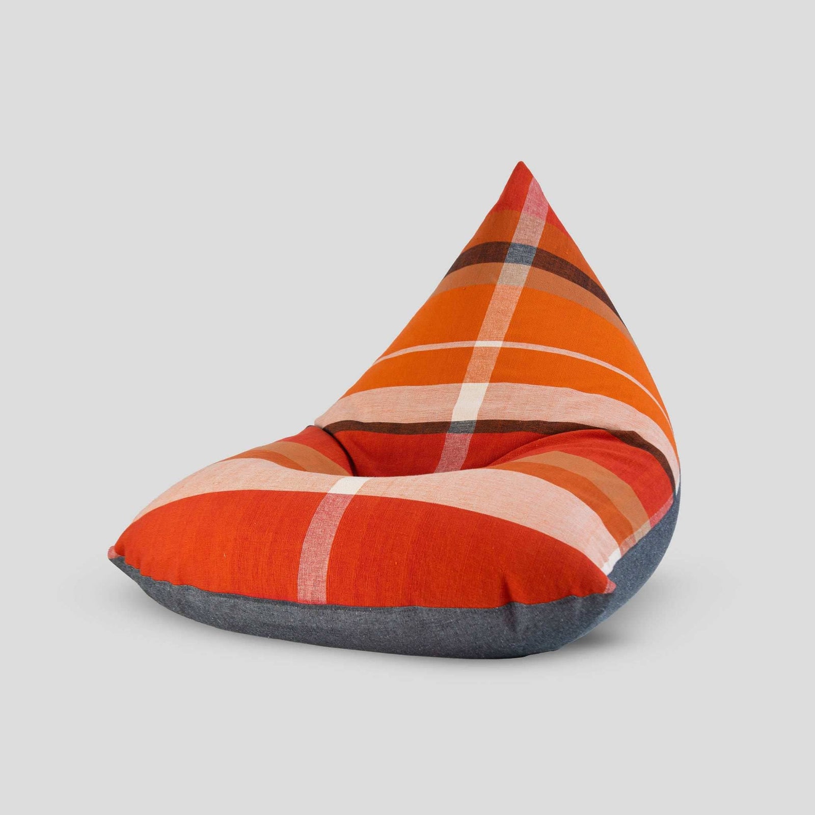 sustainable ethical handmade handloom slow-fashion Bean Bag Chairs Bean Bag Chair Cover (Without Filling) | Red Malachite made in sri lanka 