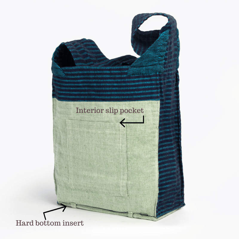 sustainable ethical handmade handloom slow-fashion Crossbody Shoulder/Sling Bag: Handwoven 100% Cotton | Cerise made in sri lanka 