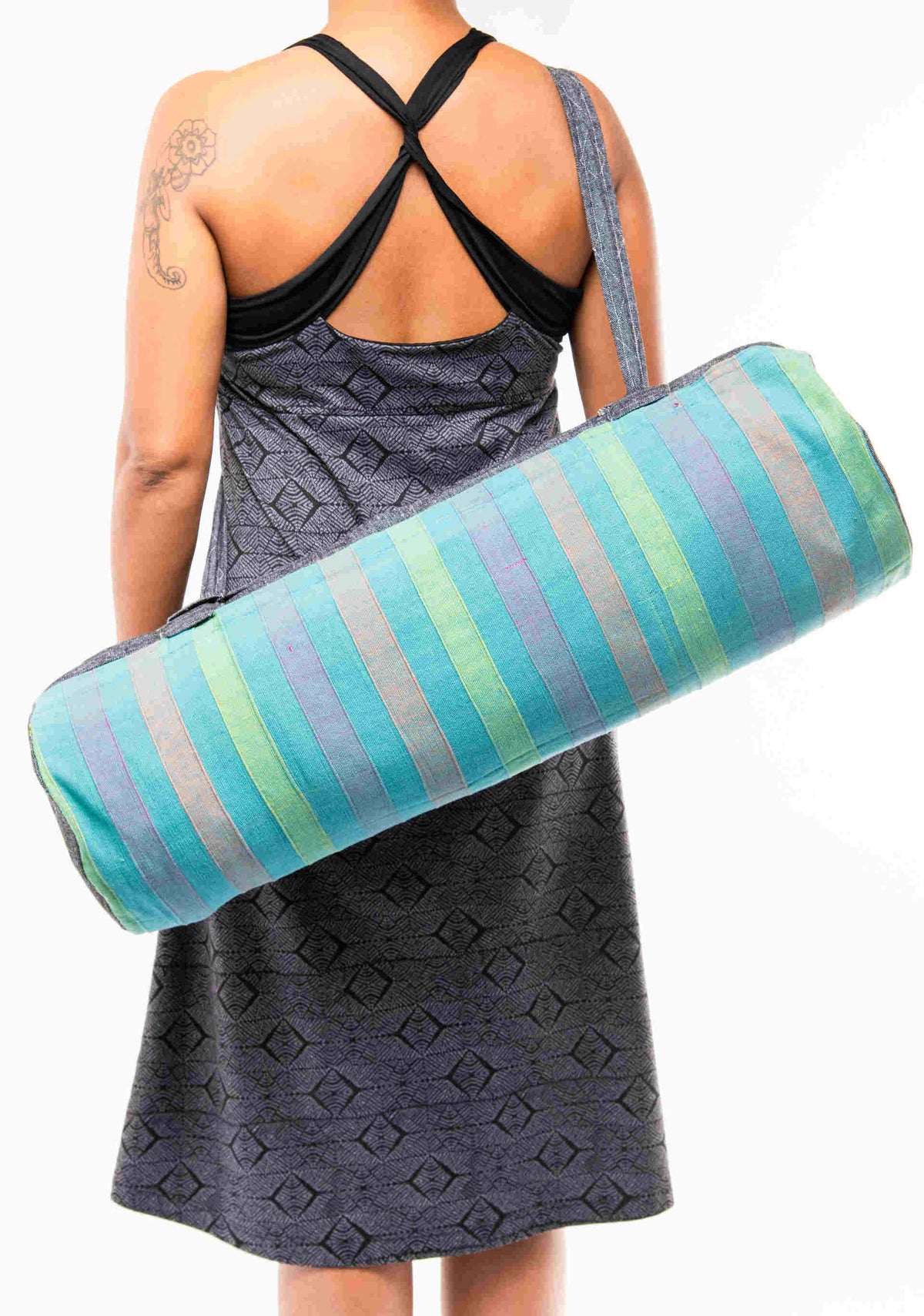 sustainable ethical handmade handloom slow-fashion Handwoven Natural Cotton Yoga Bag | Mandalay made in sri lanka 