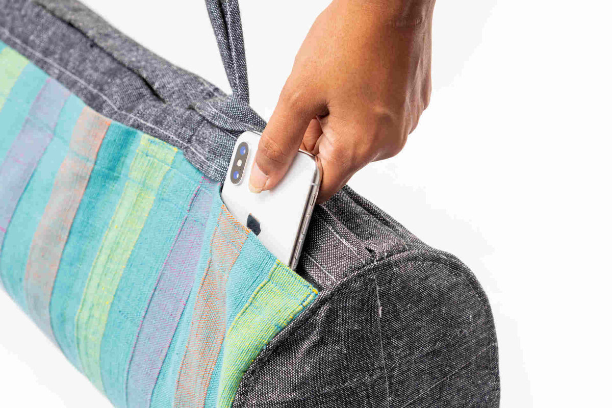 sustainable ethical handmade handloom slow-fashion Handwoven Natural Cotton Yoga Bag | Mandalay made in sri lanka 