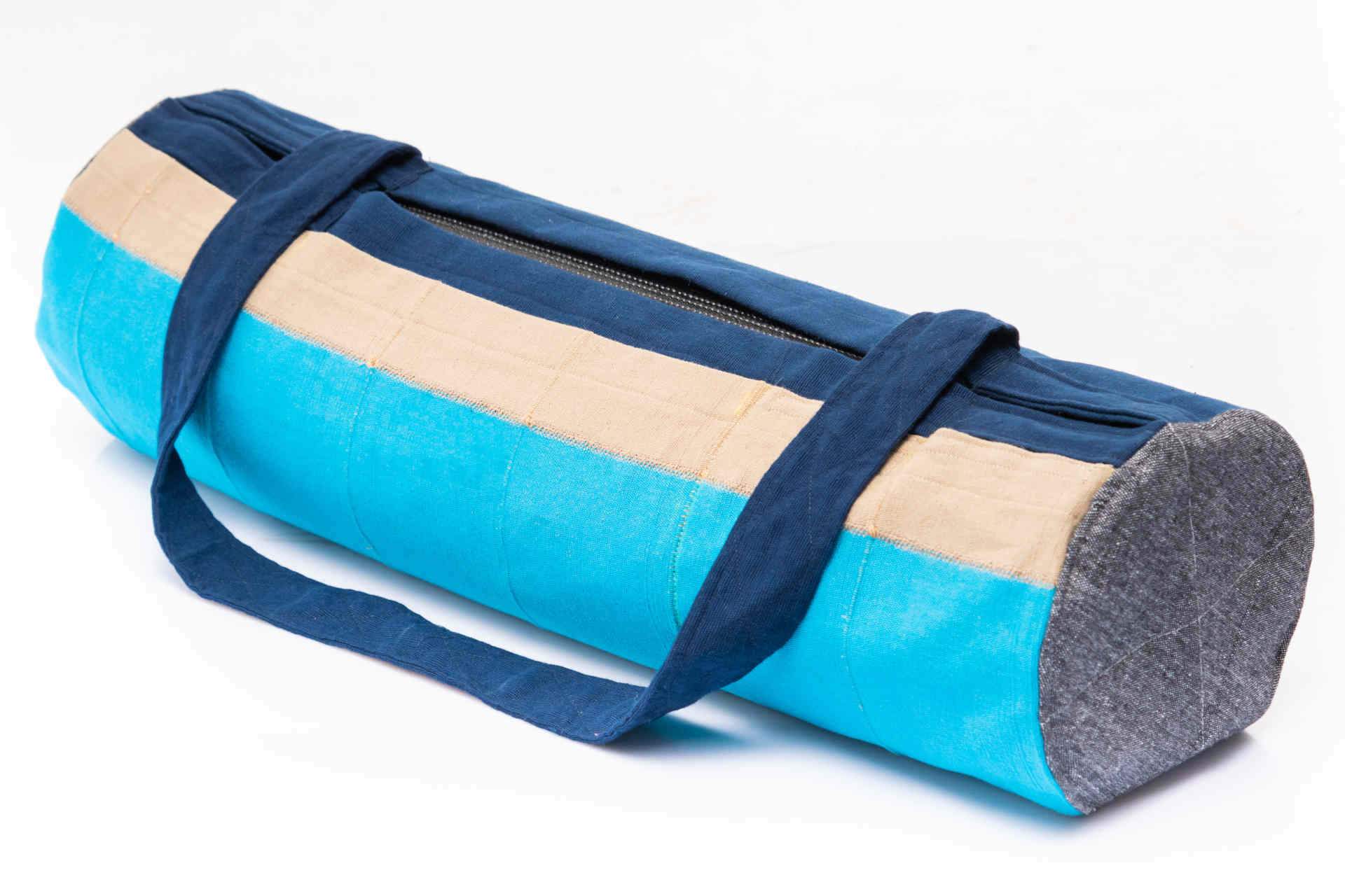 Handwoven Natural Cotton Yoga Mat Bag