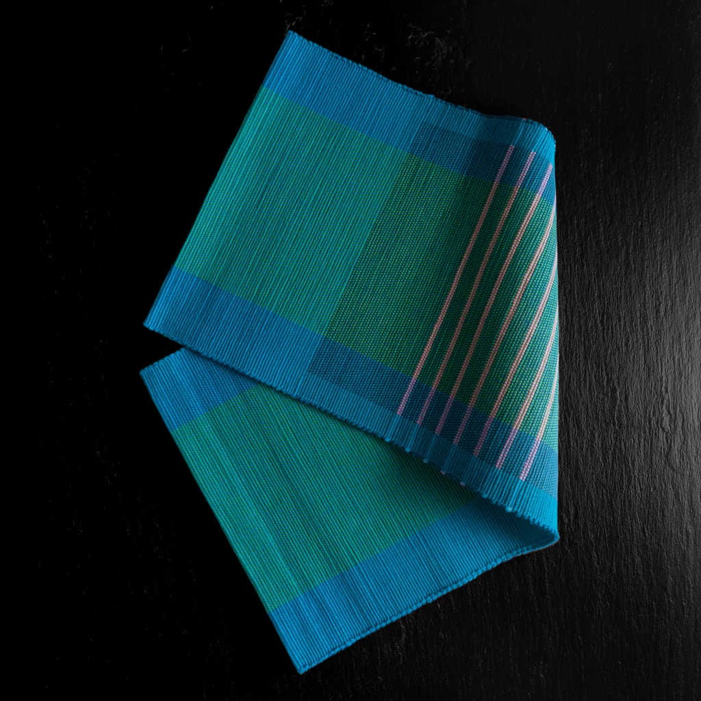 sustainable ethical handmade handloom slow-fashion Handwoven Table Runner - 100% Natural, Hand-Dyed Cotton | Antigua made in sri lanka 