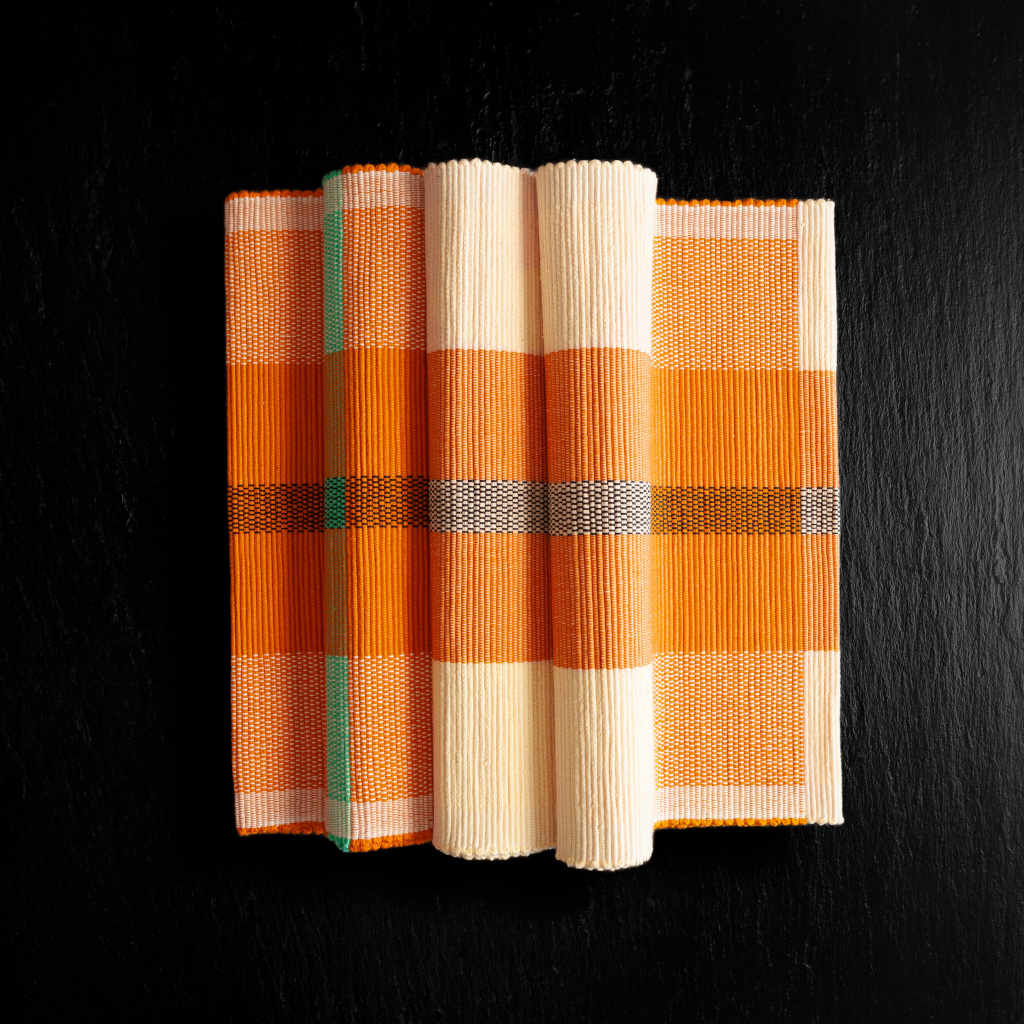 sustainable ethical handmade handloom slow-fashion Handwoven Table Runner - 100% Natural, Hand-Dyed Cotton | Epicurean made in sri lanka 