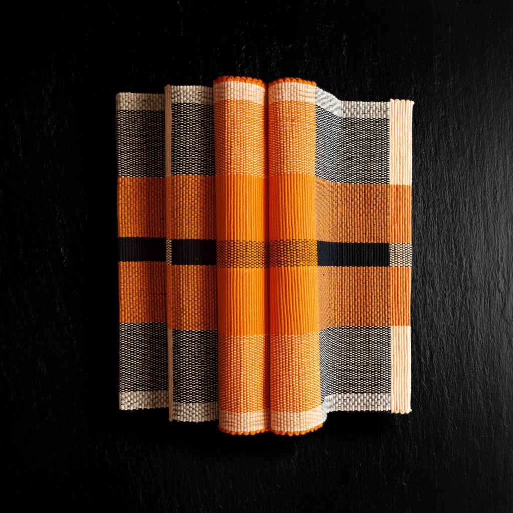 sustainable ethical handmade handloom slow-fashion Handwoven Table Runner - 100% Natural, Hand-Dyed Cotton | Miami Marmalade made in sri lanka 