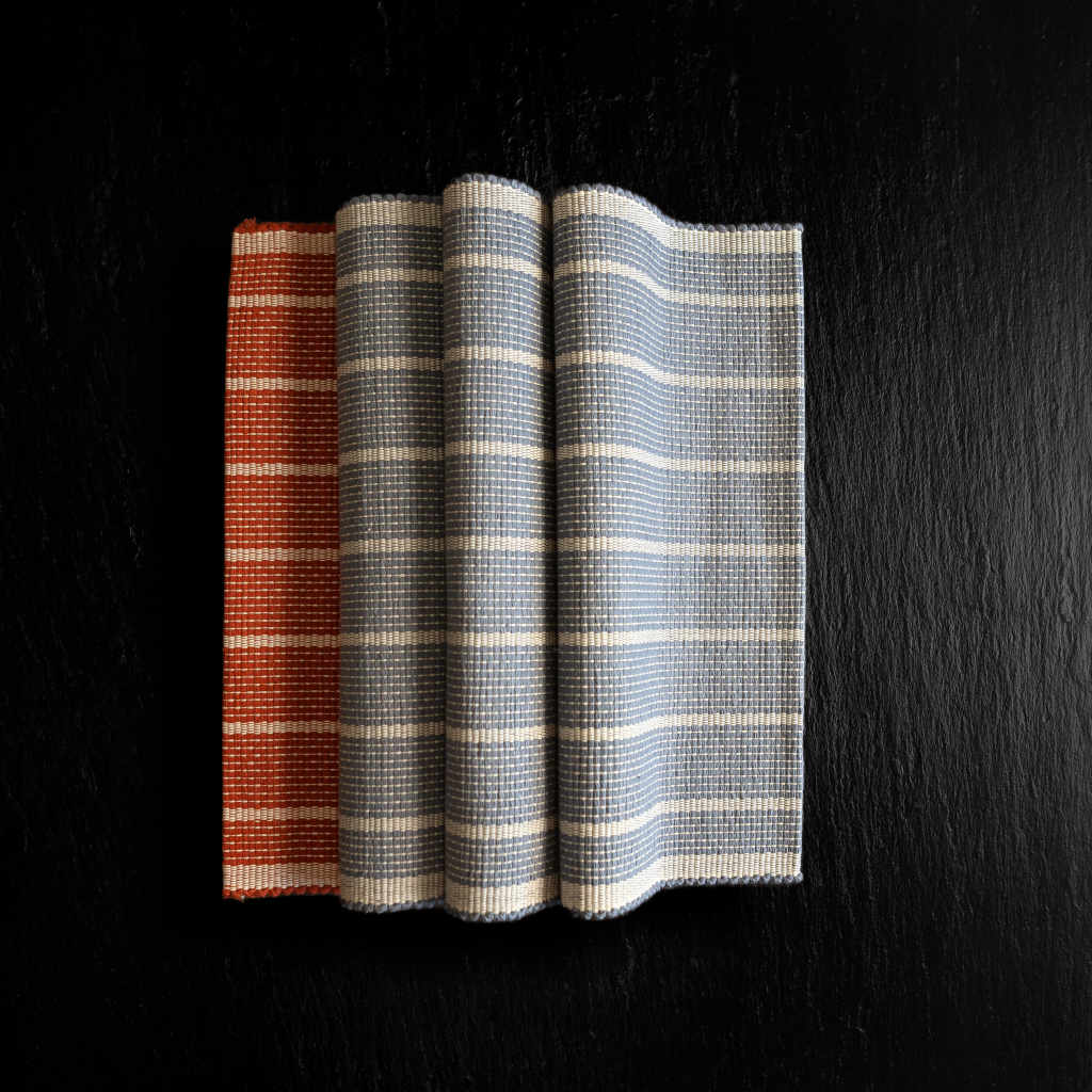 sustainable ethical handmade handloom slow-fashion Handwoven Table Runner - 100% Natural, Hand-Dyed Cotton | Santa Fe Sunset made in sri lanka 