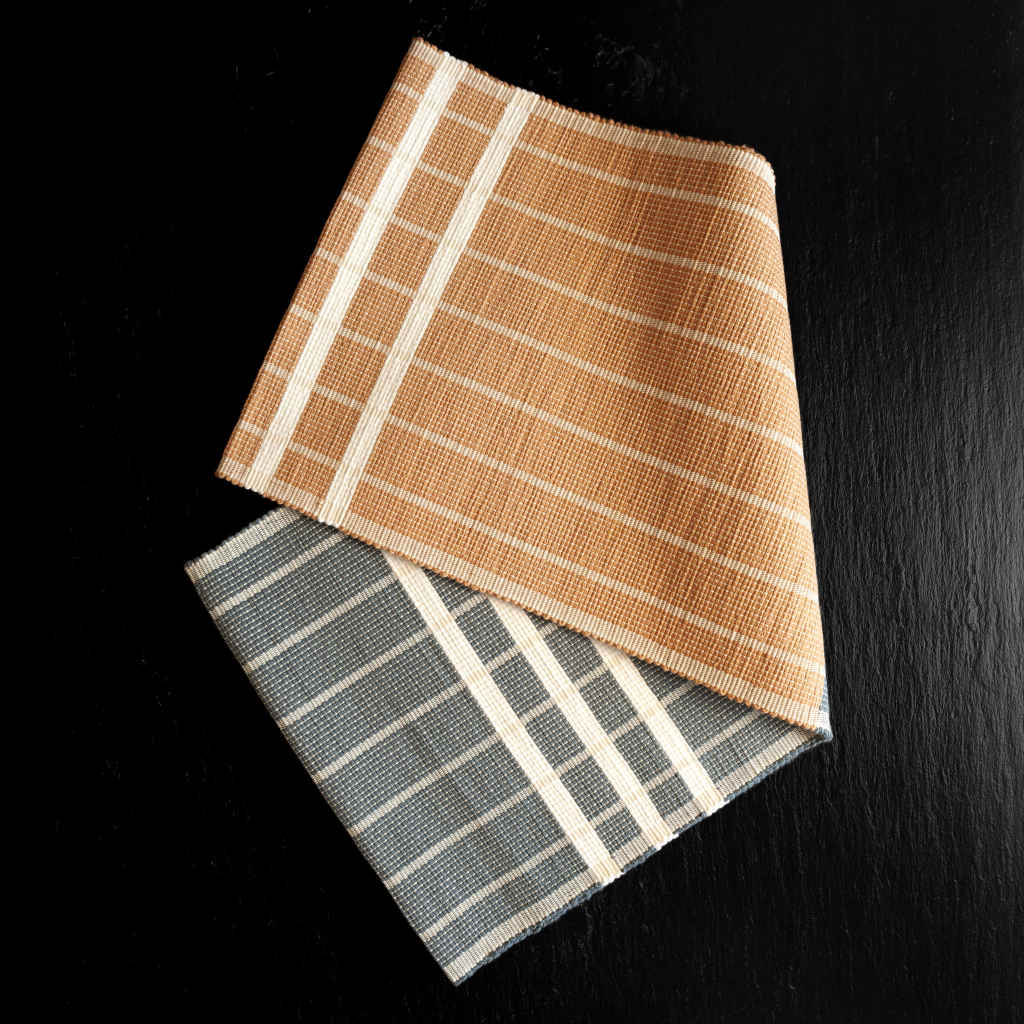 sustainable ethical handmade handloom slow-fashion Handwoven Table Runner - 100% Natural, Hand-Dyed Cotton | Sea Shell made in sri lanka 