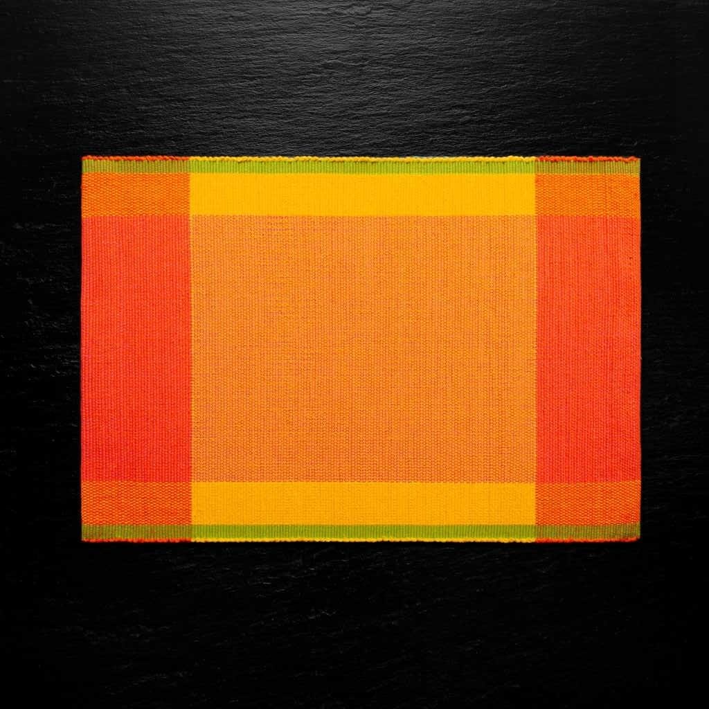 sustainable ethical handmade handloom slow-fashion Rectangular Handwoven Placemats - Natural Cotton | Cucumis made in sri lanka 