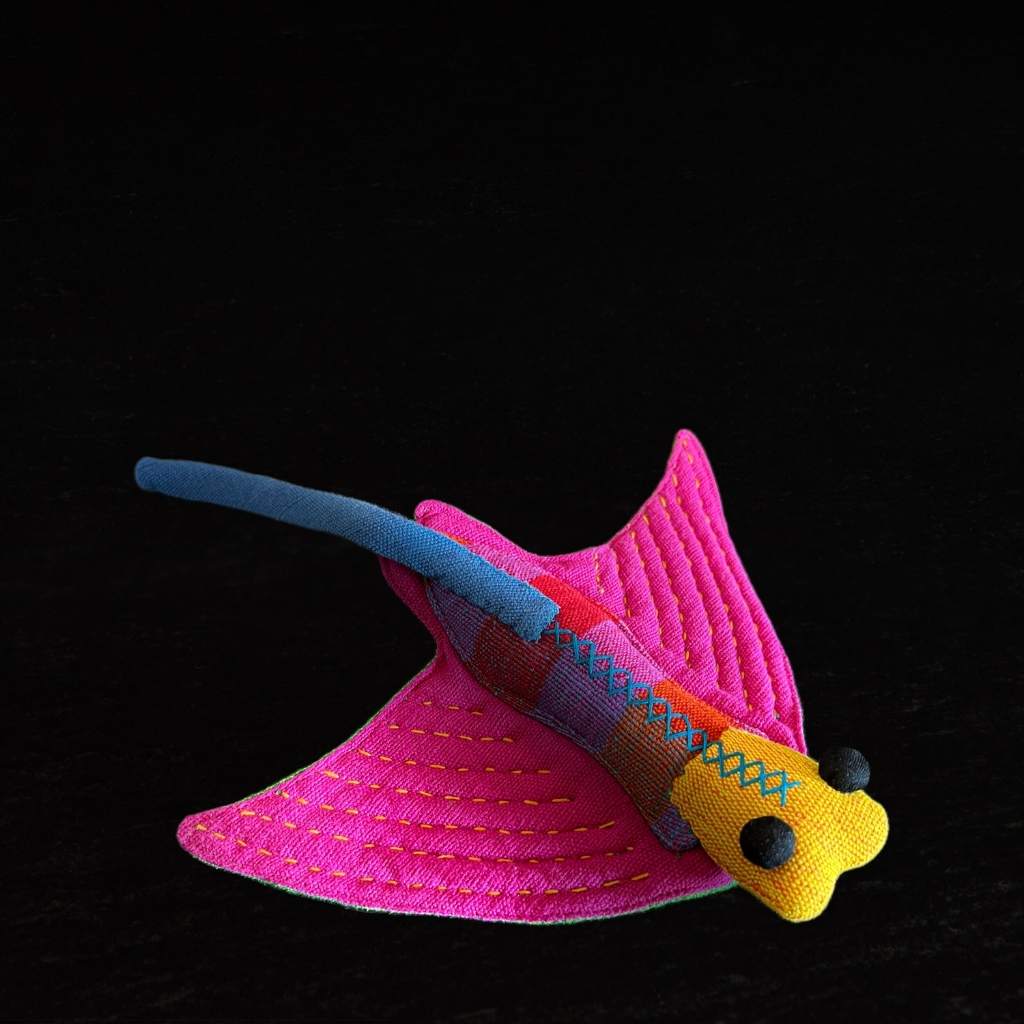 sustainable ethical handmade handloom slow-fashion Stuffed Animals Stuffed Animal Toys - Handmade Natural Cotton Fabric and Safety Tested | Manta Ray made in sri lanka 