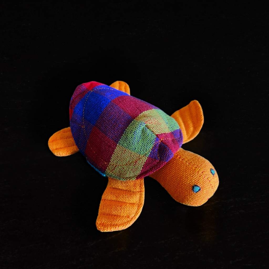 sustainable ethical handmade handloom slow-fashion Stuffed Animals Stuffed Animal Toys - Handmade Natural Cotton Fabric and Safety Tested | Turtle made in sri lanka 