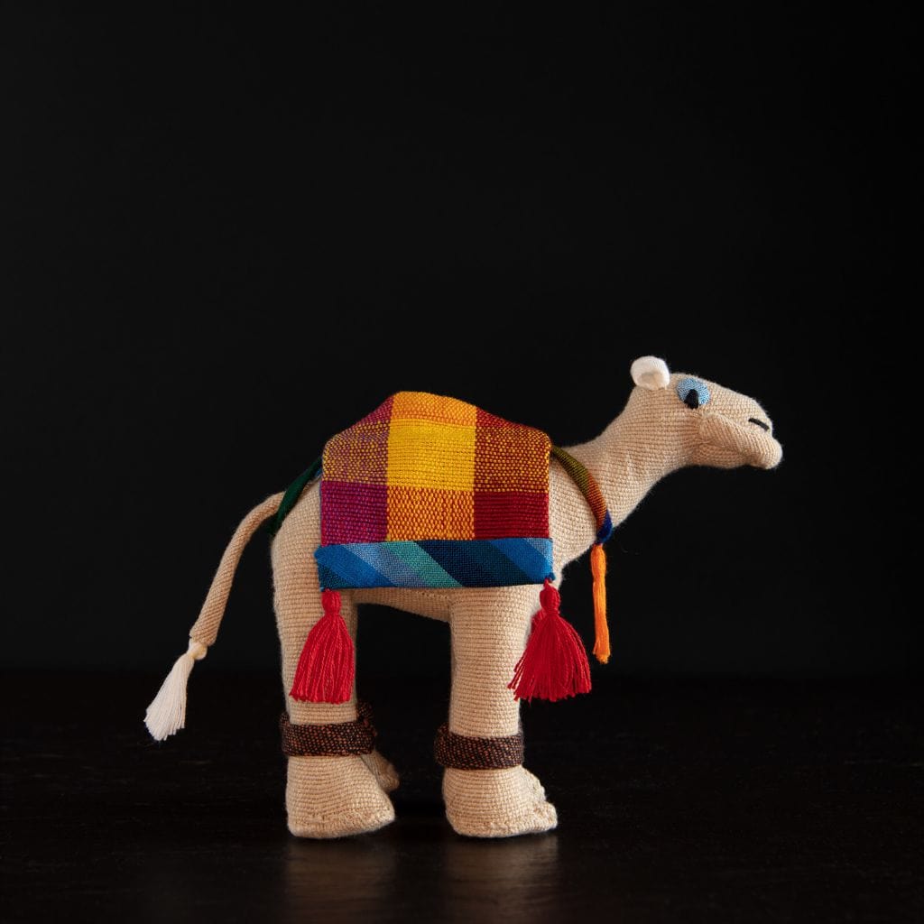sustainable ethical handmade handloom slow-fashion Stuffed Animals Stuffed Toy Animals: Handmade, Natural Cotton & Safety Tested | Camel made in sri lanka 