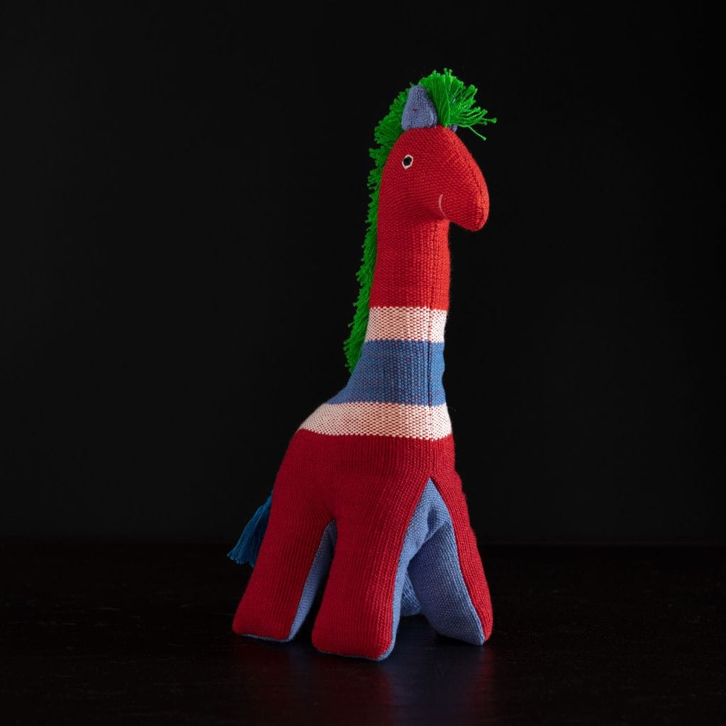 sustainable ethical handmade handloom slow-fashion Stuffed Animals Stuffed Toy Animals: Handmade, Natural Cotton & Safety Tested | Giraffe made in sri lanka 
