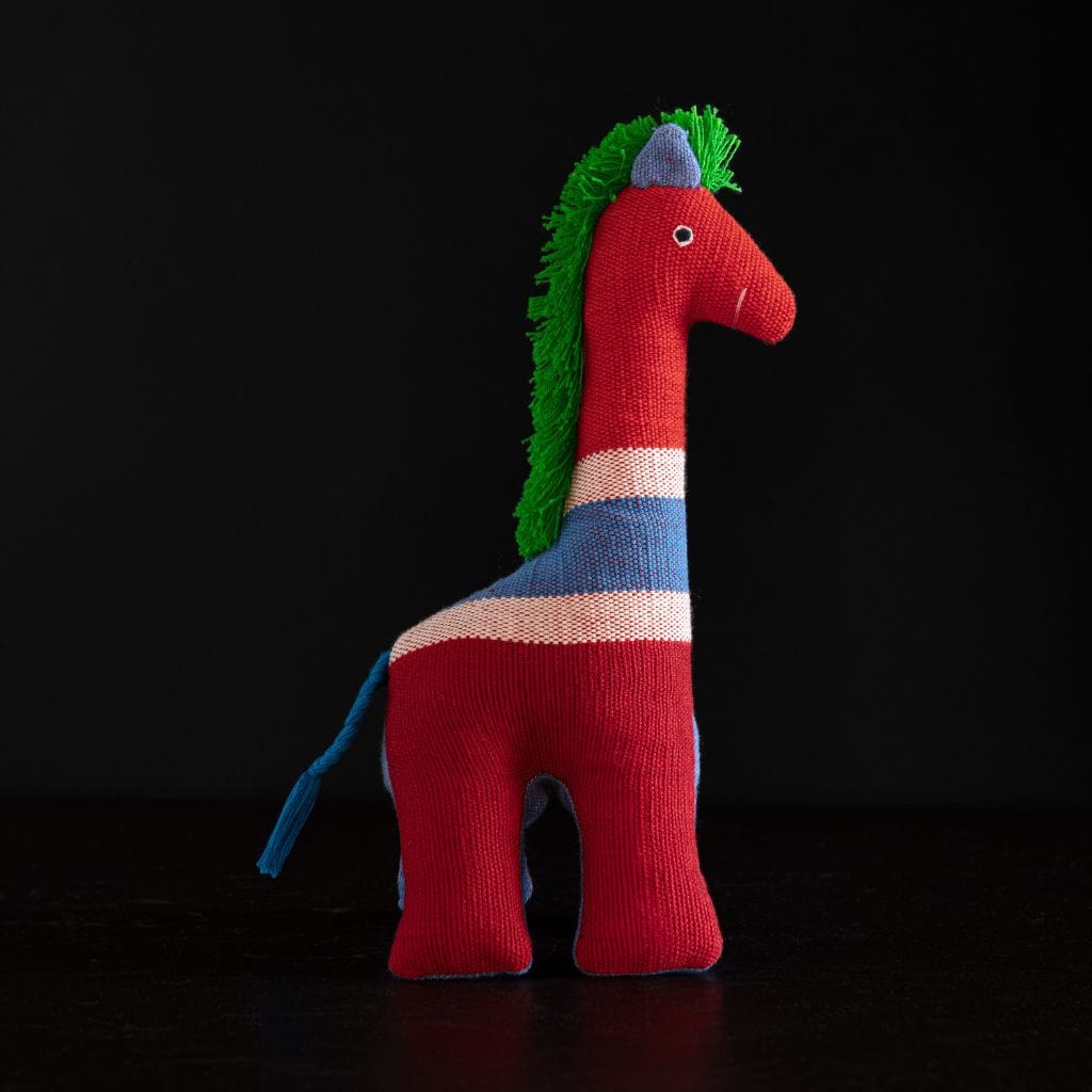 sustainable ethical handmade handloom slow-fashion Stuffed Animals Stuffed Toy Animals: Handmade, Natural Cotton & Safety Tested | Giraffe made in sri lanka 