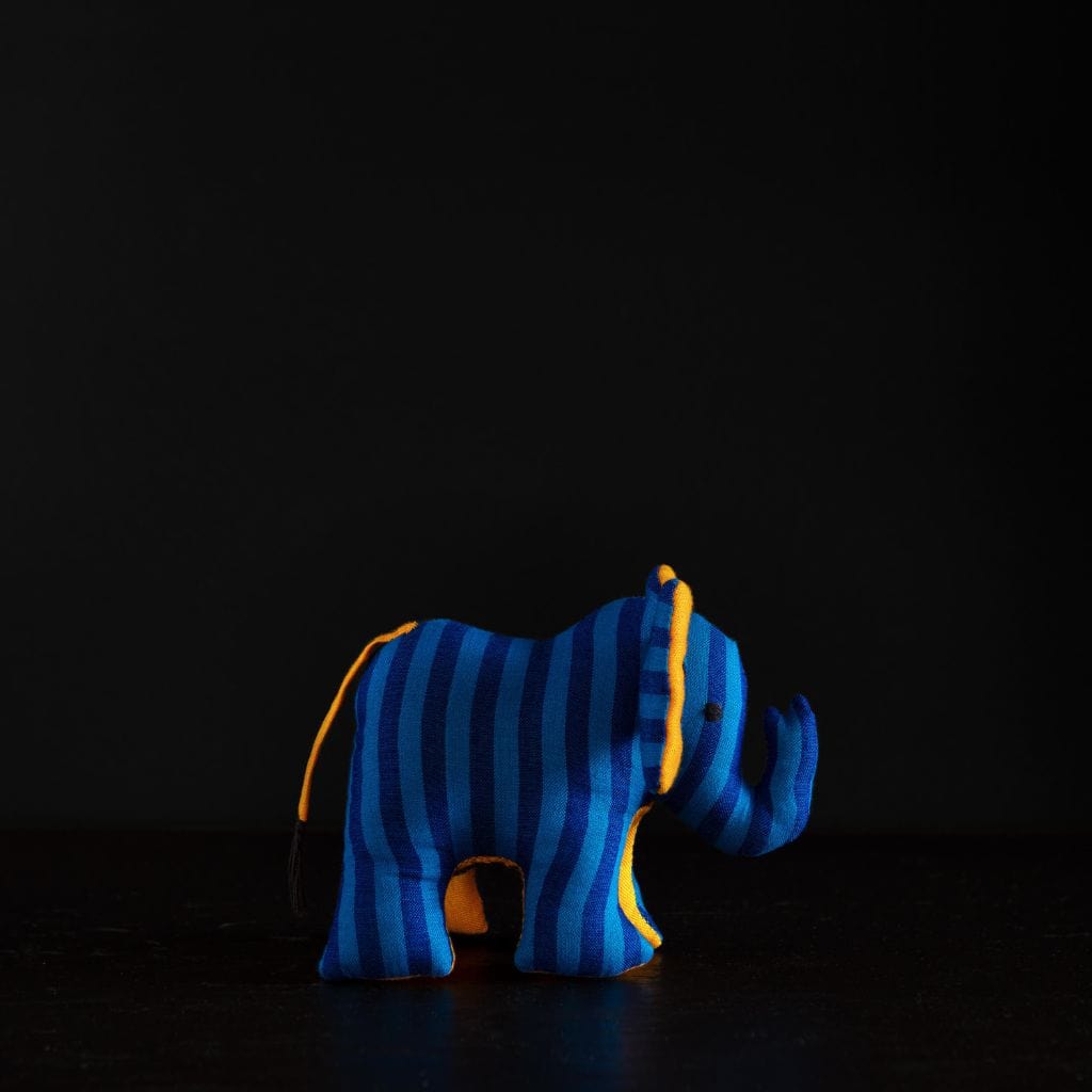 sustainable ethical handmade handloom slow-fashion Stuffed Animals Stuffed Toy Animals: Handmade, Natural Cotton & Safety Tested | Sri Lankan Elephant made in sri lanka 