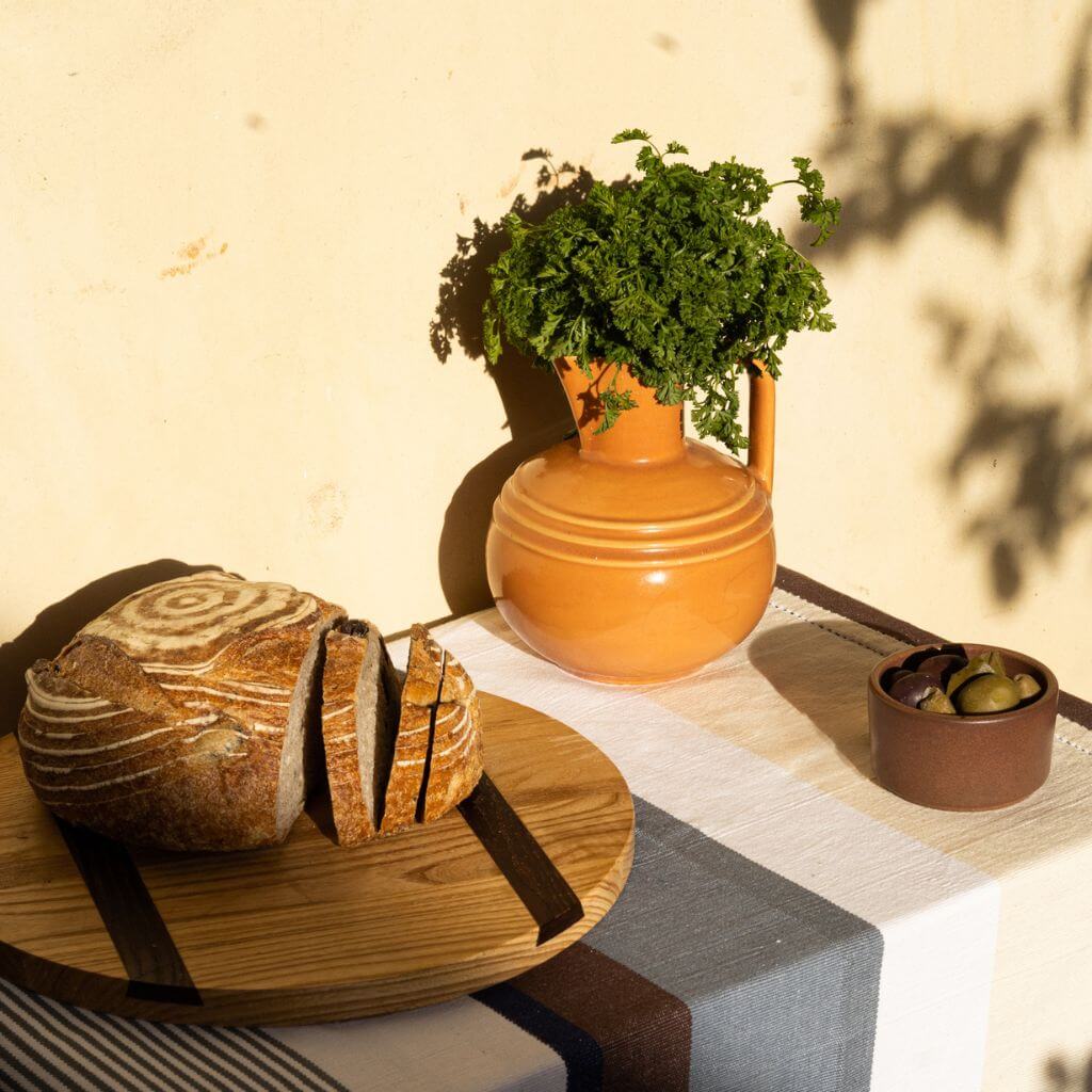 sustainable ethical handmade handloom slow-fashion Tablecloths Tablecloth  - Handwoven, Cotton | Date Palm made in sri lanka 