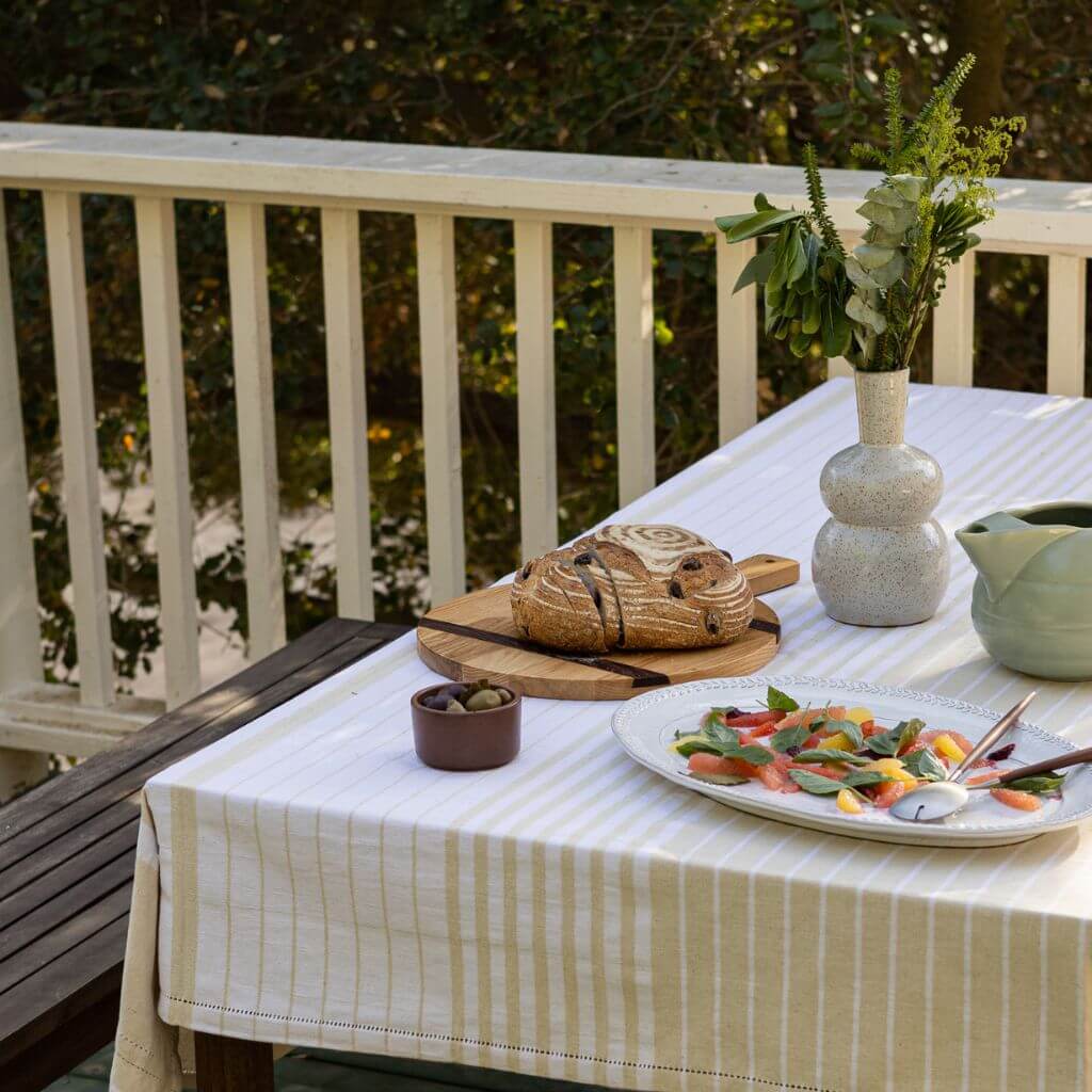 sustainable ethical handmade handloom slow-fashion Tablecloths Tablecloth  - Handwoven, Cotton | Narvik made in sri lanka 