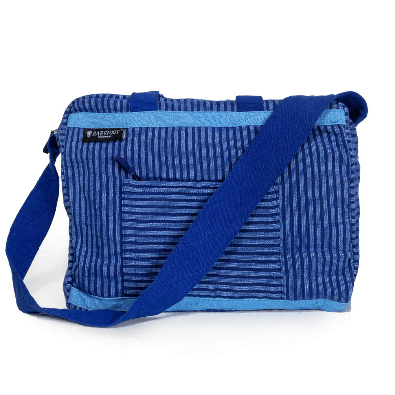 sustainable ethical handmade handloom slow-fashion Weekender Large Travel Bag - Handwoven Cotton [Biscay] made in sri lanka 